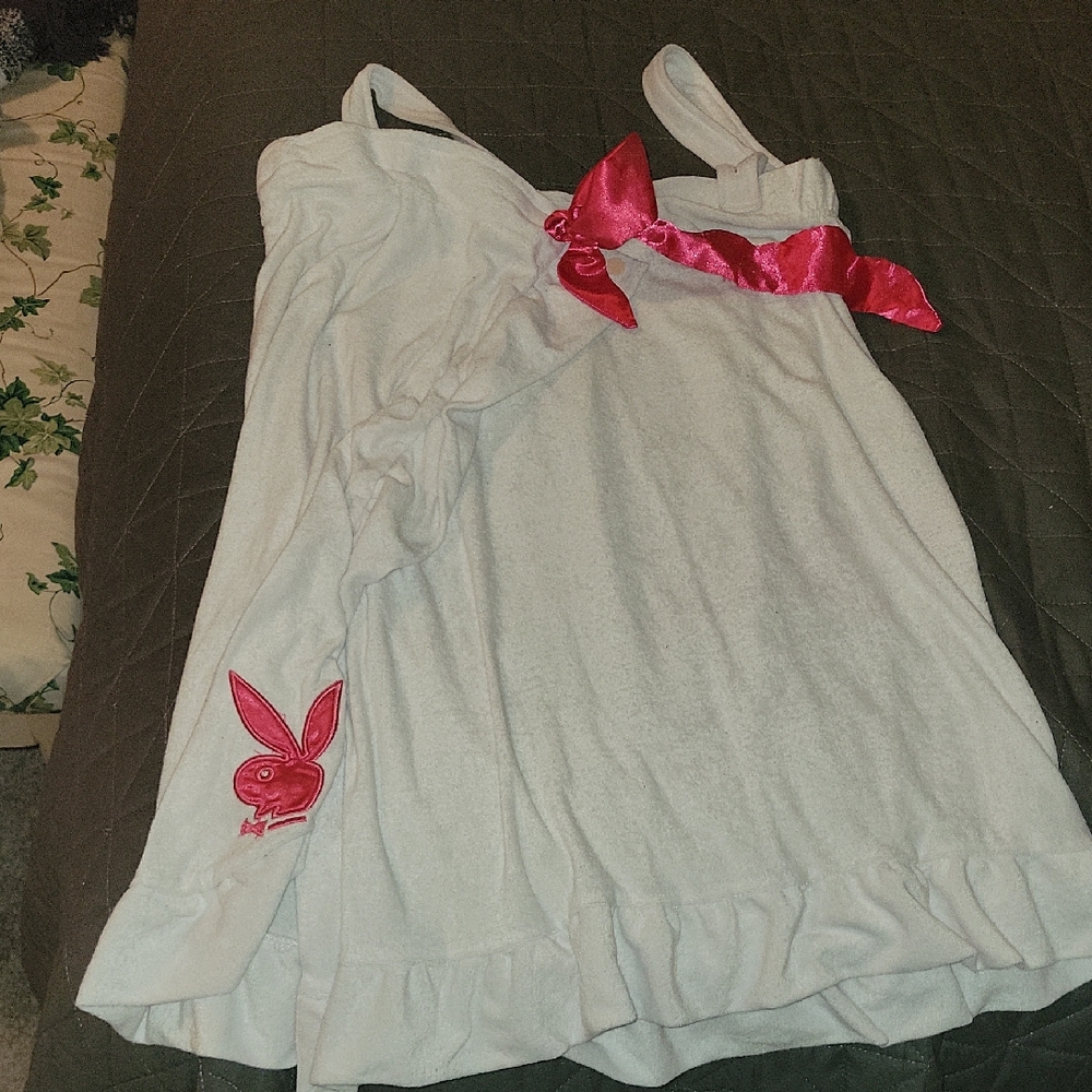 PLAYBOY White Dress with Pink Accent